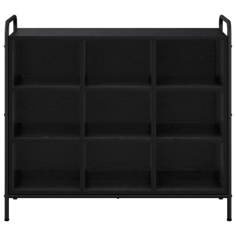 SZAFKA NA BUTY 85 X 39,5 X 75 CM DREWNO INŻYNIERYJNE CZARNY DĄB