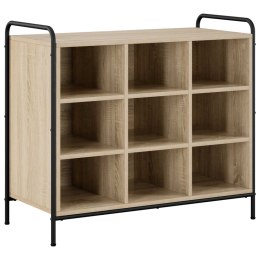 SZAFKA NA BUTY 85 X 39,5 X 75 CM DREWNO INŻYNIERYJNE DĄB SONOMA
