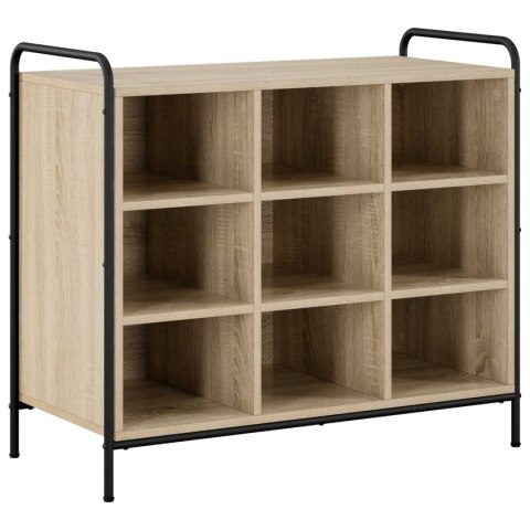 SZAFKA NA BUTY 85 X 39,5 X 75 CM DREWNO INŻYNIERYJNE DĄB SONOMA