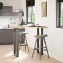 VidaXL Nogi do stołu barowego w kształcie litery U 2 szt. Antracyt 40x(110-111) cm Stal