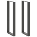 VidaXL Nogi do stołu barowego w kształcie litery U 2 szt. Antracyt 40x(110-111) cm Stal