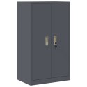 SZAFKA DO PRZECHOWYWANIA 2 SZT. ANTRACYT 60 X 40 X 145 CM STAL
