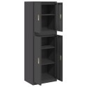 SZAFKA DO PRZECHOWYWANIA 2 SZT. CZARNY 60 X 40 X 175 CM STAL
