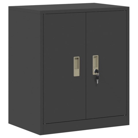 SZAFKA DO PRZECHOWYWANIA 2 SZT. CZARNY 60 X 40 X 175 CM STAL