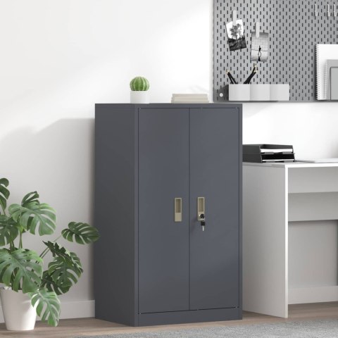 SZAFKA DO PRZECHOWYWANIA ANTRACYT 60 X 40 X 105 CM STAL