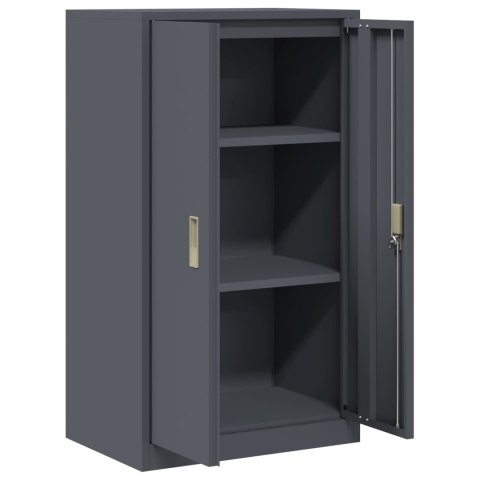 SZAFKA DO PRZECHOWYWANIA ANTRACYT 60 X 40 X 105 CM STAL