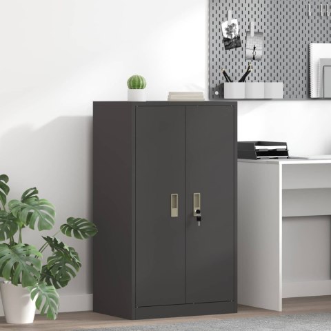 SZAFKA DO PRZECHOWYWANIA CZARNY 60 X 40 X 105 CM STAL
