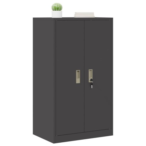 SZAFKA DO PRZECHOWYWANIA CZARNY 60 X 40 X 105 CM STAL