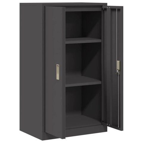 SZAFKA DO PRZECHOWYWANIA CZARNY 60 X 40 X 105 CM STAL