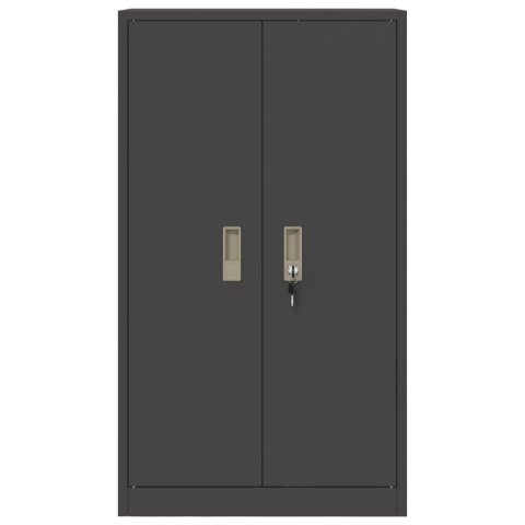 SZAFKA DO PRZECHOWYWANIA CZARNY 60 X 40 X 105 CM STAL