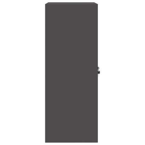 SZAFKA DO PRZECHOWYWANIA CZARNY 60 X 40 X 105 CM STAL