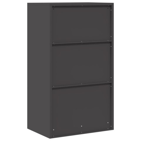 SZAFKA DO PRZECHOWYWANIA CZARNY 60 X 40 X 105 CM STAL