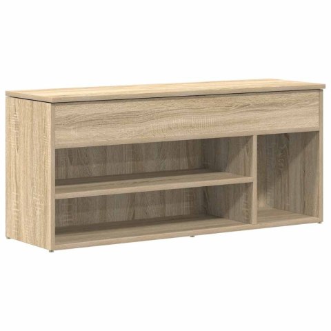 ŁAWKA NA BUTY DĄB SONOMA 102X30,5X45 CM MATERIAŁ DREWNOPOCHODNY