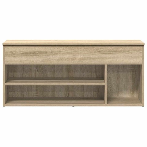 ŁAWKA NA BUTY DĄB SONOMA 102X30,5X45 CM MATERIAŁ DREWNOPOCHODNY