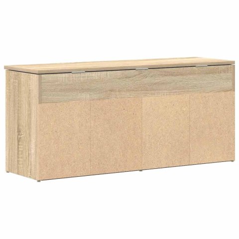ŁAWKA NA BUTY DĄB SONOMA 102X30,5X45 CM MATERIAŁ DREWNOPOCHODNY