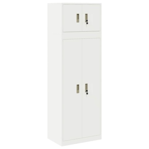 SZAFKA DO PRZECHOWYWANIA 2 SZT. 60 X 40 X 180 CM STAL ZAMYKANE