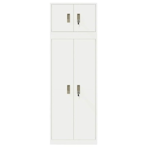 SZAFKA DO PRZECHOWYWANIA 2 SZT. 60 X 40 X 180 CM STAL ZAMYKANE