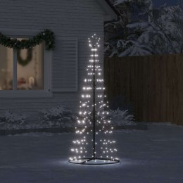 CHOINKA LED 200 LED ZIMNA BIEL 180 CM