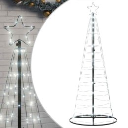 CHOINKA LED 200 LED ZIMNA BIEL 180 CM