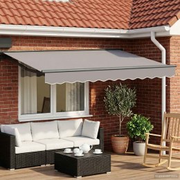 MANUAL AWNING FRAME WITH SOLAR LED 3 X 2,5 M ANTRACYTOWY