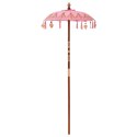 BALIŃSKI PARASOL Z BAZĄ 2 SZT. RÓŻOWY