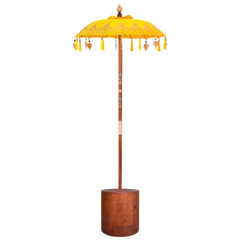 BALIŃSKI PARASOL Z BAZĄ 2 SZT. ŻÓŁTY
