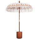 BALIŃSKI PARASOL Z BAZĄ KREMOWY I BRĄZOWY Ø 180-190 CM