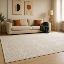 DYWAN KREMOWY 300 X 400 CM 100% POLIESTER 3 MM MOŻNA PRAĆ