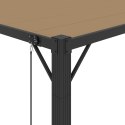 ALTANA Z ŻALUZJOWYM DACHEM 3X3 M, TAUPE, TKANINA I ALUMINIUM