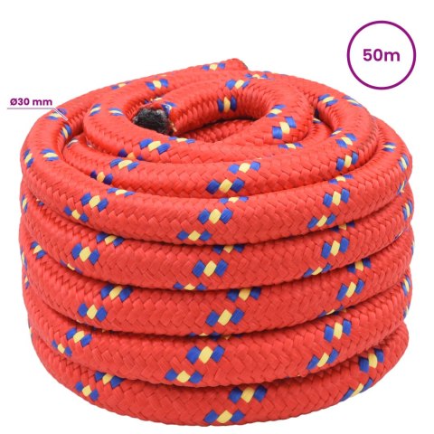 WIELOFUNKCYJNA LINA GOSPODARCZA 30 MM 50 M CZERWONY PP