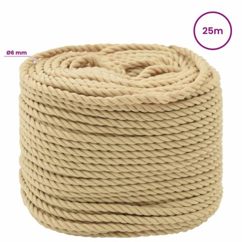 WIELOFUNKCYJNA LINA GOSPODARCZA 6 MM 25 M NATURALNY PP