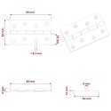 ZAWIAS 12 SZT. 89 X 54 X 5 MM SREBRNY STAL
