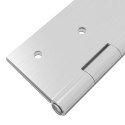 ZAWIAS 24 SZT. 100 X 70 X 8 MM SREBRNY STAL