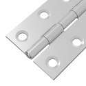 ZAWIAS 24 SZT. 44 X 31 X 5 MM SREBRNY STAL