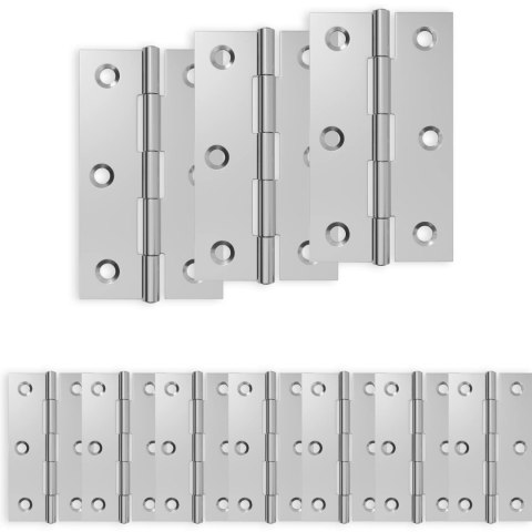 ZAWIAS 24 SZT. 66 X 38 X 5 MM SREBRNY STAL