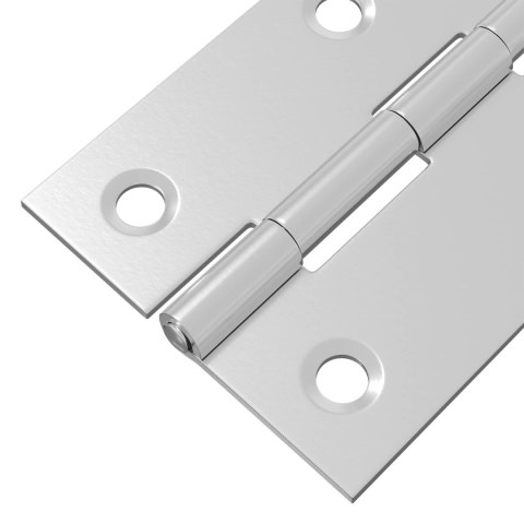 ZAWIAS 24 SZT. 66 X 38 X 5 MM SREBRNY STAL