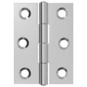ZAWIAS 48 SZT. 44 X 31 X 5 MM SREBRNY STAL