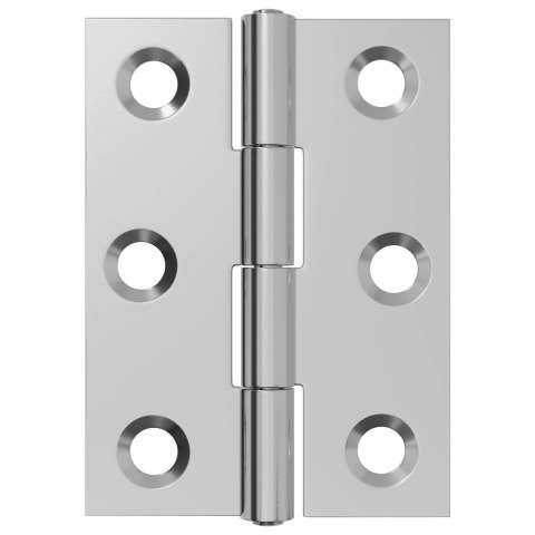 ZAWIAS 48 SZT. 44 X 31 X 5 MM SREBRNY STAL
