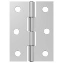 ZAWIAS 48 SZT. 44 X 31 X 5 MM SREBRNY STAL