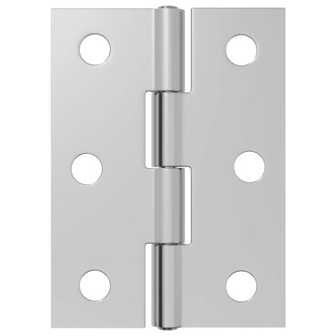 ZAWIAS 48 SZT. 44 X 31 X 5 MM SREBRNY STAL