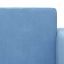 2-OS. SOFA DLA DZIECI, ROZKŁADANA, NIEBIESKA, MIĘKKI PLUSZ
