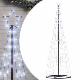CHOINKA LED 550 LED ZIMNA BIEL 300 CM