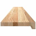 PARAPETY 2 SZT., SUROWE, 140X20X2 CM, LITE DREWNO DĘBOWE