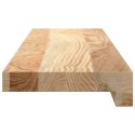 PARAPETY 2 SZT., SUROWE, 70X15X2 CM, LITE DREWNO DĘBOWE