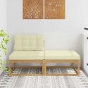 2 SZTUKA PUFA NA ZEWNĄTRZ POLIESTER BIAŁY