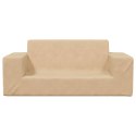 2-OS. SOFA DLA DZIECI, KREMOWA, MIĘKKI PLUSZ