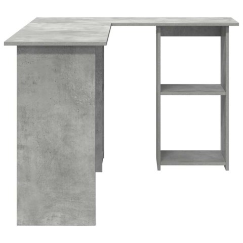 BIURKO BETONOWY SZARY 142 X 102 X 73 CM DREWNO INŻYNIERYJNE