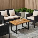 BLAT STOŁU 68,5 X 40 X 2 CM PROSTOKĄTNY LITE DREWNO AKACJI