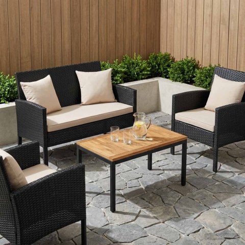BLAT STOŁU 80,5 X 49 X 2 CM PROSTOKĄTNY LITE DREWNO AKACJI