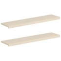 PARAPETY 2 SZT. BIAŁY 110 X 30 X 2 CM DĄB LITE
